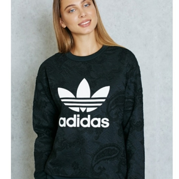 Adidas Trefoil Lace Sweater Large 
